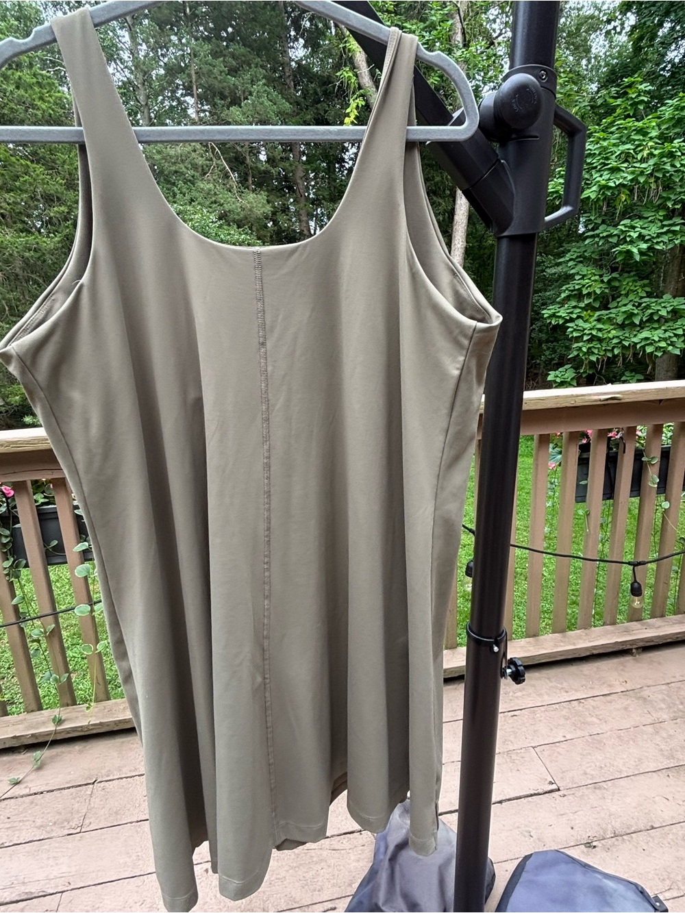 Old Navy Olive Green Scoop Neck Athletic Tank Dress